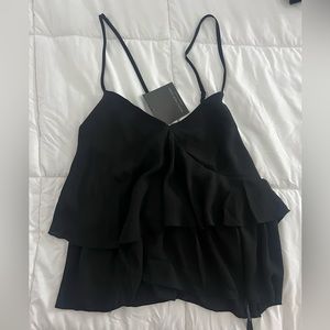 Gorgeous flattering black blouse